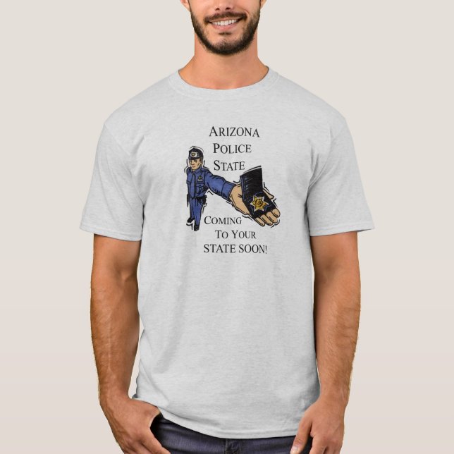 CAMISETA LEYES DE LA INMIGRACIÓN DE ARIZONA (Anverso)