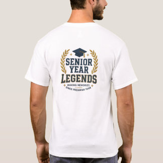 Camiseta Leyes de último año: parche vintage de universidad