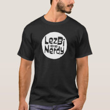 Lezbi Nerdy Basic Tee (Logotipo Blanco)