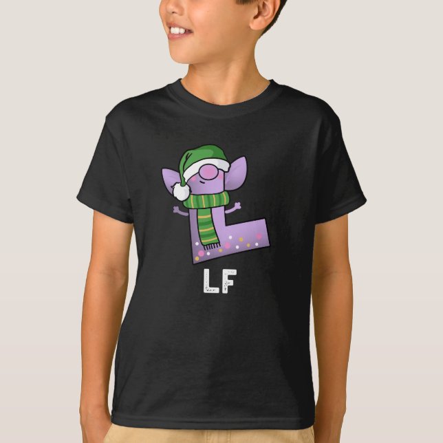Camiseta Lf Graciosa Letra L Pun Dark BG (Anverso)