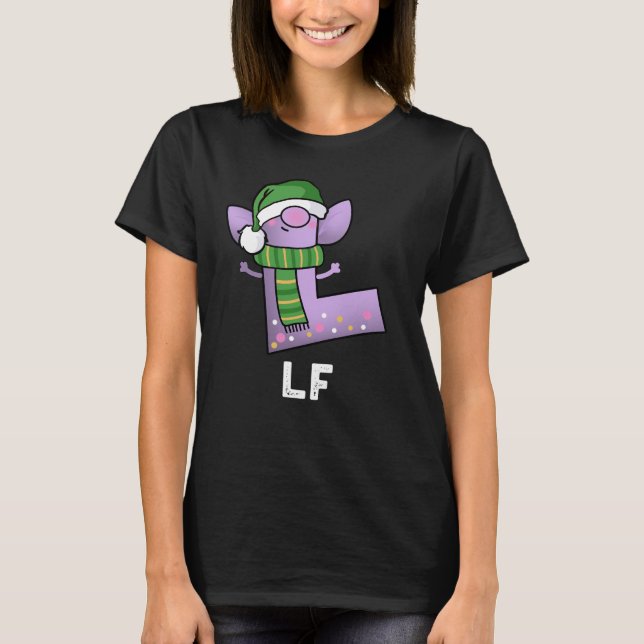 Camiseta Lf Graciosa Letra L Pun Dark BG (Anverso)