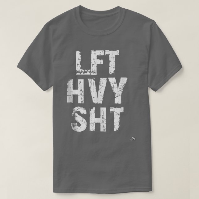 Camiseta LFT HVY SHY Funny Weight Lifting Out Gym (Diseño del anverso)