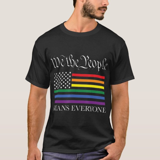 Camiseta LGB Equality We the People Means Everyone (Anverso)