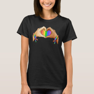 Camiseta Lgb Heart Gay Pride Lgbt Mes
