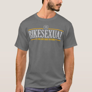 Camiseta LGB Store en BIKESEXUAL SHIR White tee