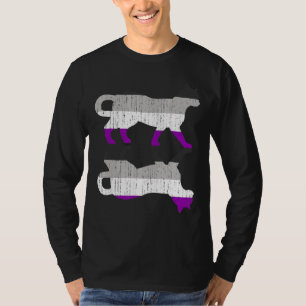 Camiseta Lgbt Ace Pride Asexualidad Bandera Mascota Gato An