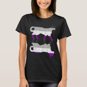 Camiseta Lgbt Ace Pride Asexualidad Bandera Mascota Gato An
