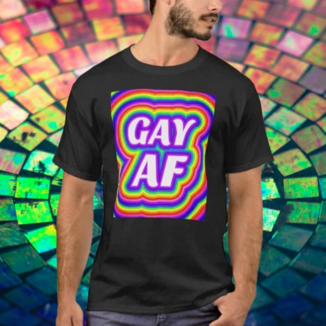 Camiseta LGBT AF Arcoíris (Subido por el creador)
