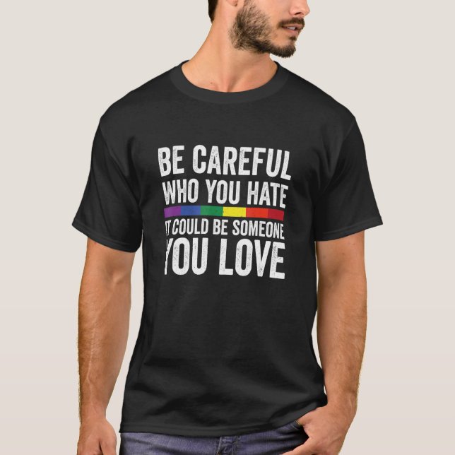 Camiseta LGBT Ally Awareness LGBTQ Visibility Pride Gay and (Anverso)