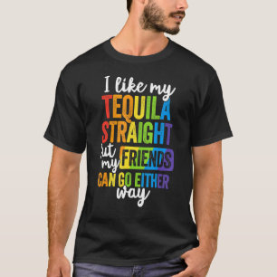 Camiseta Lgbt Ally Tequila Straila Friends Go Cualquiera Se