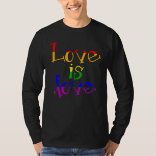 Camiseta Lgbt Apoya El Orgullo Arcoiris El Amor Es El Amor 
