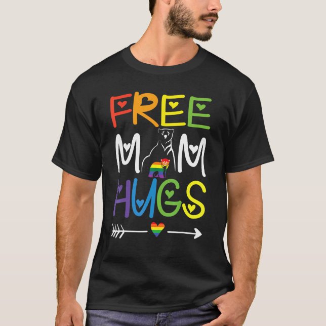 Camiseta Lgbt Apoya Idea Rainbow Lgbt Pride Mes (Anverso)
