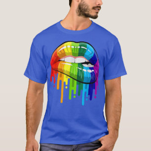 Camiseta LGBT Arcoiris levanta orgullo gay, homosexual, les