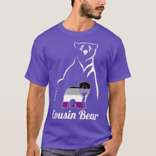 Camiseta LGBT Asexual Cousin Bear Ace Pride Flag