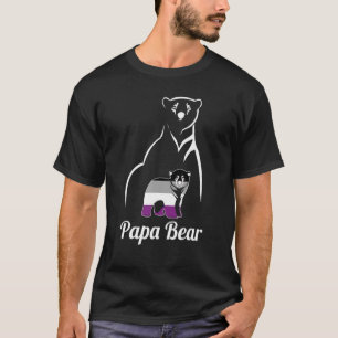 Camiseta Lgbt Asexual Papa Con La Bandera Del Orgullo De Ac