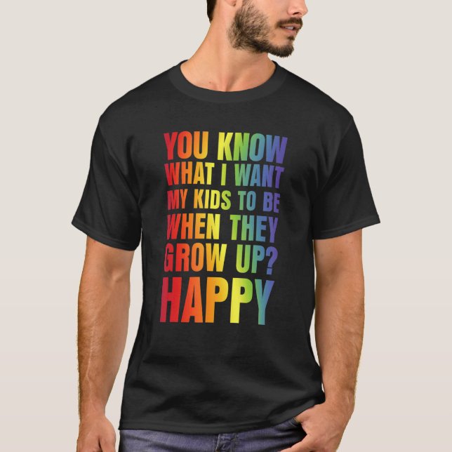 Camiseta LGBT Awareness Proud Parents Mom Dad Gay Pride Rai (Anverso)