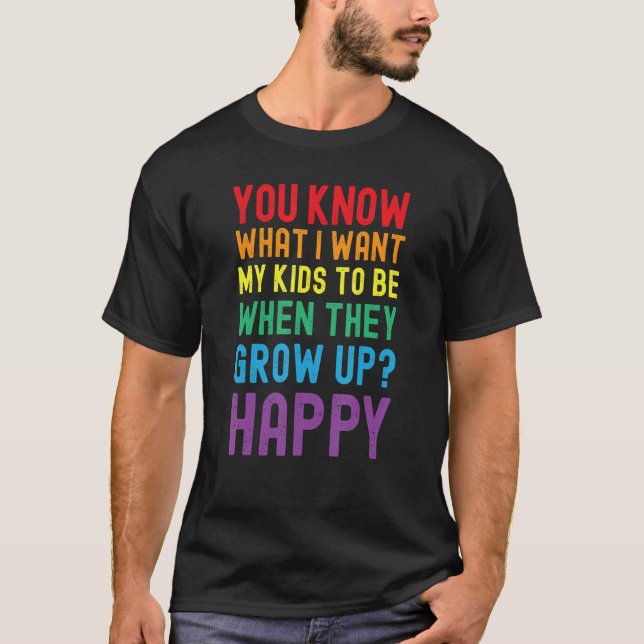 Camiseta LGBT Awareness Proud Parents Mom Dad Gay Pride Rai (Anverso)