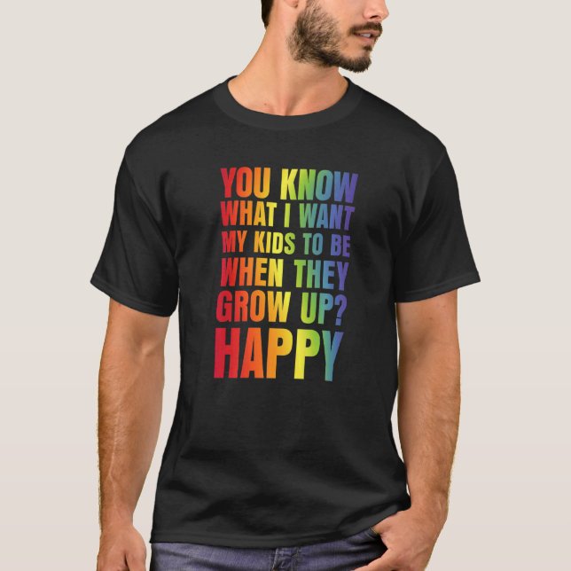 Camiseta LGBT Awareness Proud Parents Mom Dad Gay Pride Rai (Anverso)
