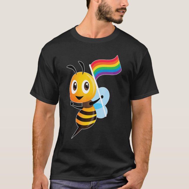 Camiseta Lgbt Bee Lgbtq Csd Gay Pride Bee (Anverso)