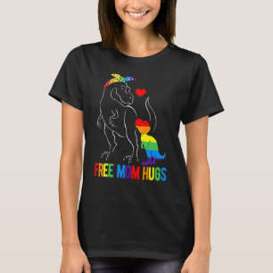 Camiseta LGBT Besos de Mamá Libre Dinosaurio Rex Mamasaurus