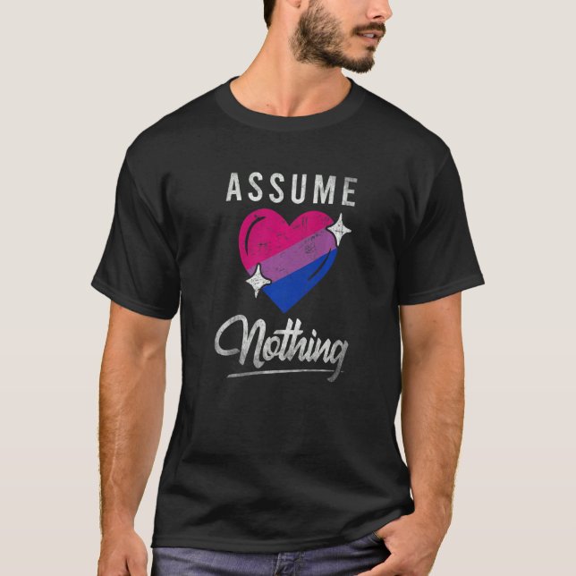 Camiseta Lgbt Bi Orgullo Bisexual Asumir Nada Bisexualidad (Anverso)