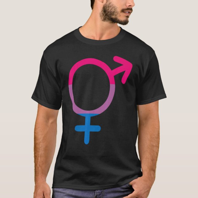 Camiseta Lgbt Bi Orgullo Orgulloso Bisexualidad Bandera (Anverso)