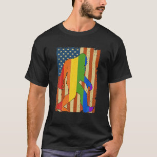 Camiseta Lgbt Bigfoot Gay Pride 2ª Enmienda Vintage