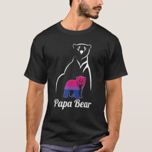 Camiseta Lgbt Bisexual Papa Bear Bandera Del Orgullo