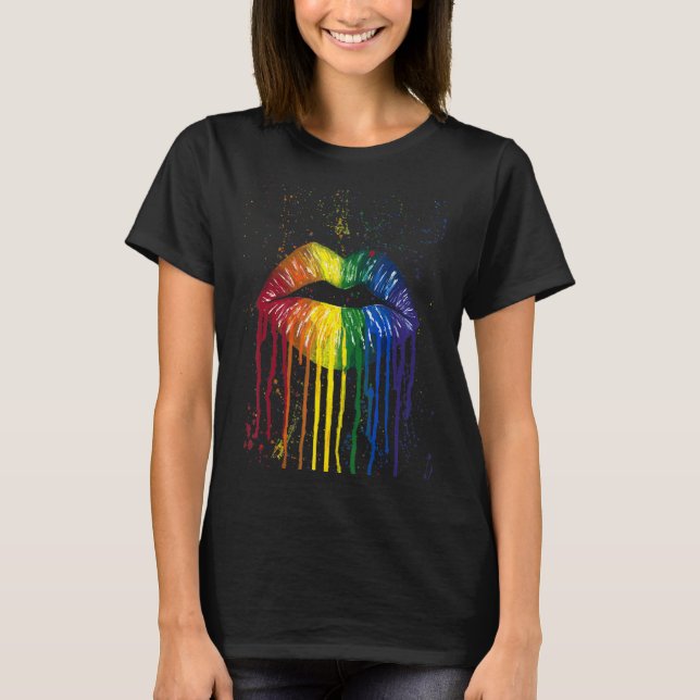 Camiseta Lgbt Color Arcoiris Levanta Lección Homosexual Org (Anverso)