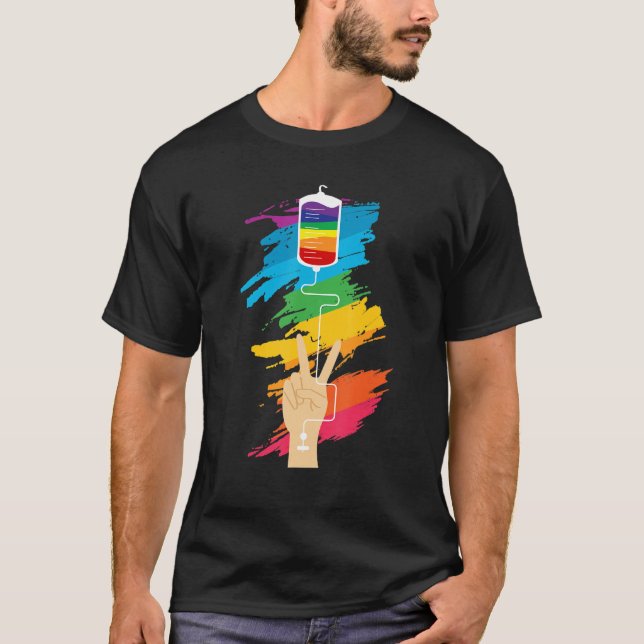 Camiseta Lgbt Comunidad Derechos Humanos Orgullo Arcoiris 1 (Anverso)