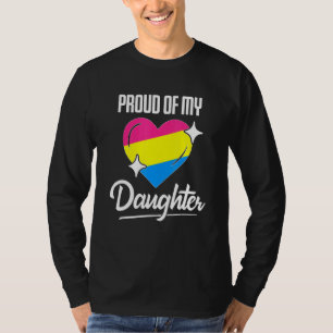 Camiseta Lgbt Dad Mom, Orgullosa De Mi Hija Pansexual