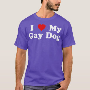 Camiseta LGBT divertida me encanta mi perro gay