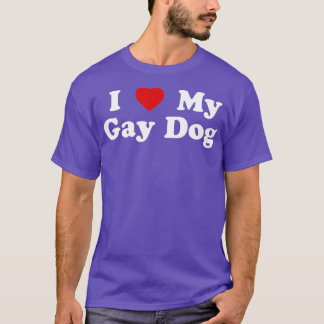 Camiseta LGBT divertida me encanta mi perro gay