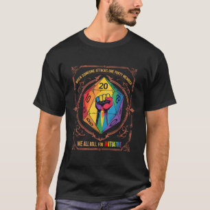 Camiseta Lgbt Dnd Cuando Alguien Ataca A Un Miembr