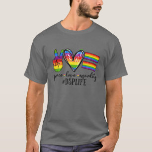 Camiseta LGBT DSP Paz Igualdad de amor DSP Apoyo directo Pr