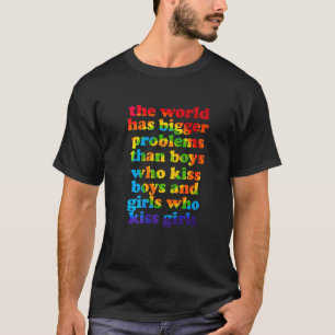 Camiseta Lgbt El Mundo Tiene Mayores Problemas Que Lesbia G