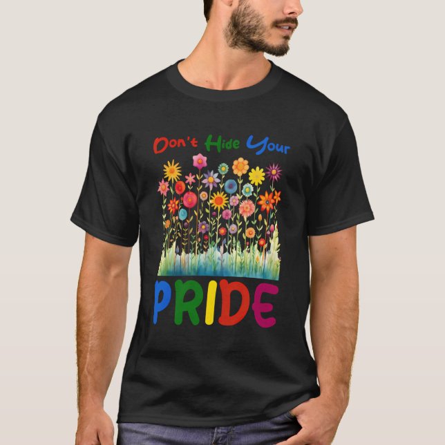 Camiseta Lgbt El Orgullo Gay Movimiento Social No Esconde T (Anverso)