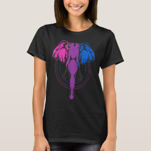 Camiseta Lgbt Equality Bisexuality Flag Elephant Bi Pride B