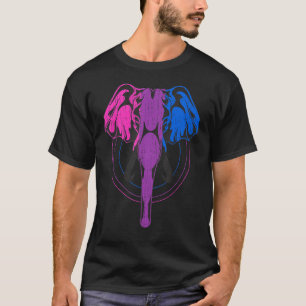 Camiseta Lgbt Equality Bisexuality Flag Elephant Bi Pride B
