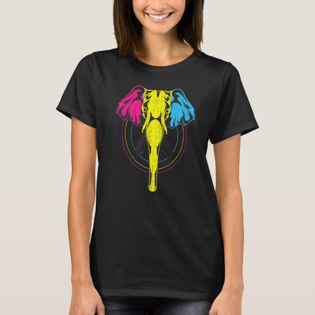 Camiseta Lgbt Equality Pansexuality Flag Elephant Pan Pride (Anverso)
