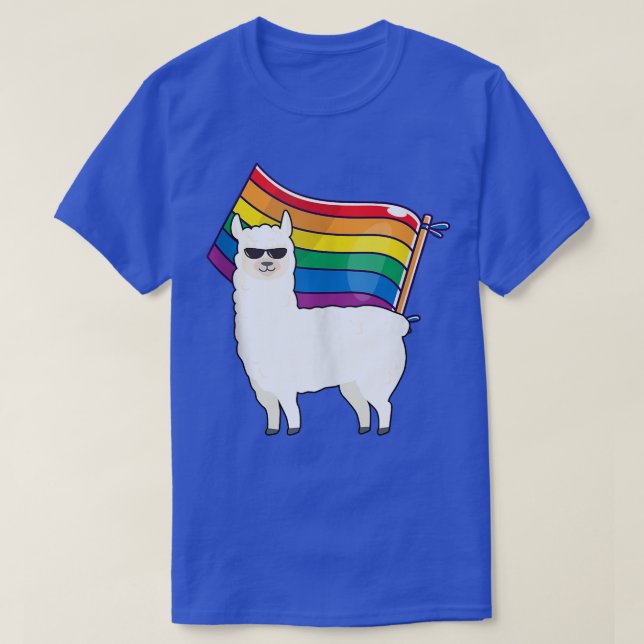 Camiseta LGBT Flag  Llama Gay Lesbian Resist Men Women Gift (Diseño del anverso)