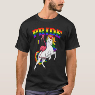 Camiseta Lgbt Flamingo Bird Unicorn Orgullo Gay Rainbow Lgb