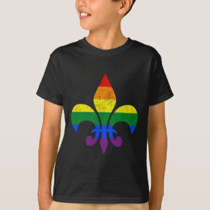 Camiseta Lgbt Fleur De Lis Gay Pride Mes Arcoiris M