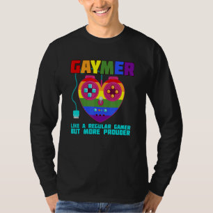 Camiseta Lgbt Gamer Y Gaymer Como Un Jugador Regular Pero M