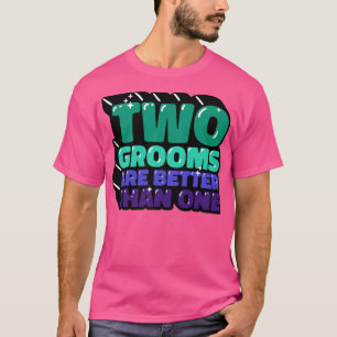 Camiseta LGBT Gay de dos novios