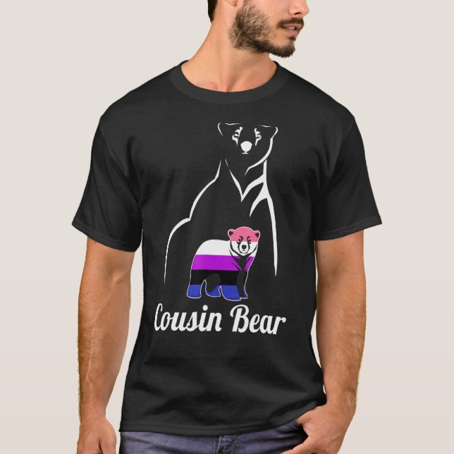 Camiseta Lgbt Genderfluido Primo Oso Genderfluido Orgullo F (Anverso)