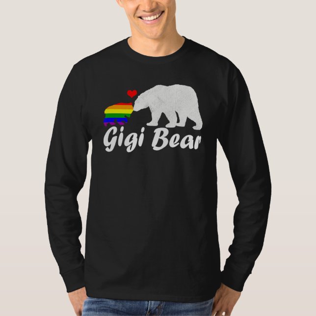 Camiseta Lgbt Gigi Oso Orgullo Gay Derechos Iguales Arcoiri (Anverso)