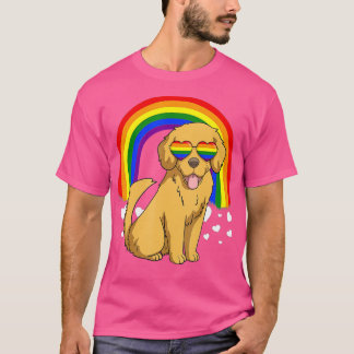 Camiseta LGBT Golden Retriever Dog Gay Pribow LGBTQ