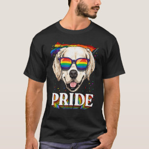 Camiseta Lgbt Golden Retriever Gay Pride Bandera Arcoiris S