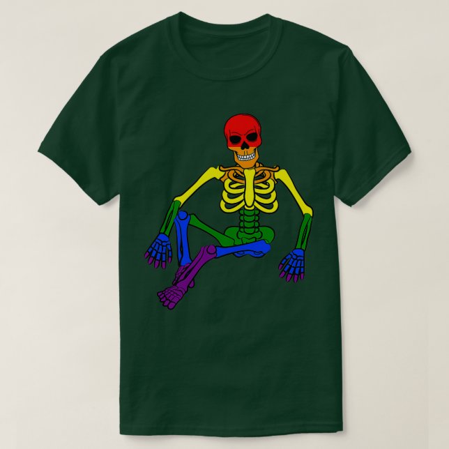 Camiseta Lgbt Halloween Costume Esqueleto Gay Orgullo Gay R (Diseño del anverso)
